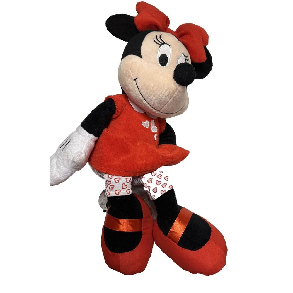 Disney‎ Minnie mouse 18 inch soft plush hearts 💕Valentine's Day doll  Love
